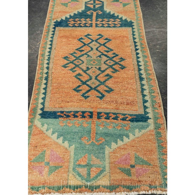 Turkish Mini Rug Oriental Hand Knotted Vintage Rug 1'5" x 2'11" #21245 Explore a curated collection of hallway runners,...