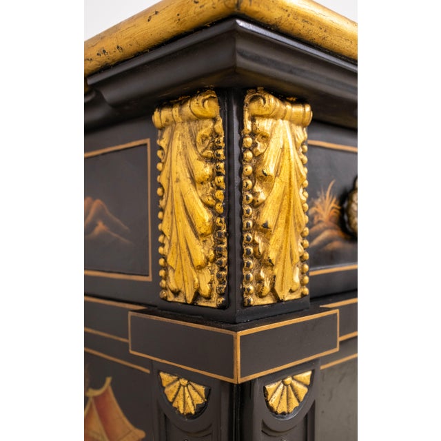 John Widdicomb Chinoiserie Hand Painted Buffet Commode For Sale - Image 11 of 18