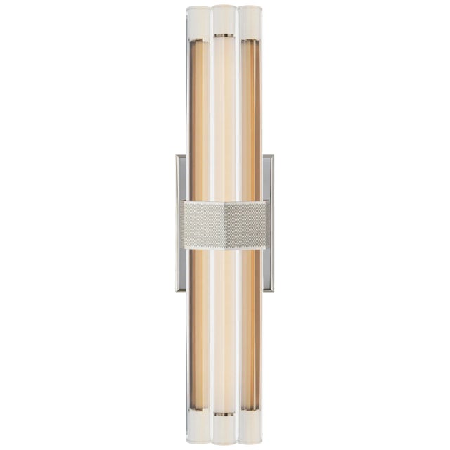 Fascio 18" Sconce in Polished Nickel with Crystal Designer: Lauren Rottet Height: 18" Extension: 4" Backplate: 4.25" x 6"...