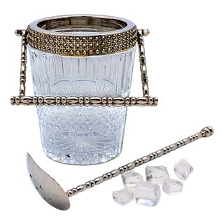 Baccarat Cut Crystal Ice Bucket, 1950s For Sale