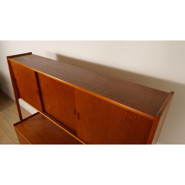 Vintage Wall Unit in Teak For Sale - Image 9 of 18