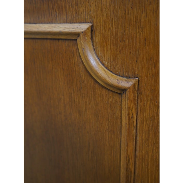 1930s Pair of French Walnut & Oak Twin Size Bed Frames W. Slats For Sale - Image 5 of 16