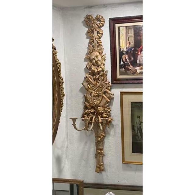 French Rosecliff Theatrical Sconces- Set of 2 For Sale - Image 3 of 6