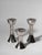 Mid-Century Modern Silver Aluminum Candleholders, 1960, Set of 3, in Flawless conditions. Designed 1960 to 1969