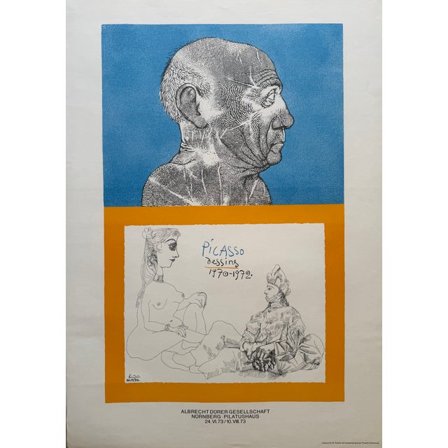 Michael Mathias Prechtl (1926–2003) – Picasso: Dessins 1970–1972 – Original Vintage Exhibition Poster Original vintage...