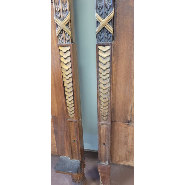 Late 19th Century Late 19th Century Pair of French Cane Twin Headboards For Sale - Image 5 of 15