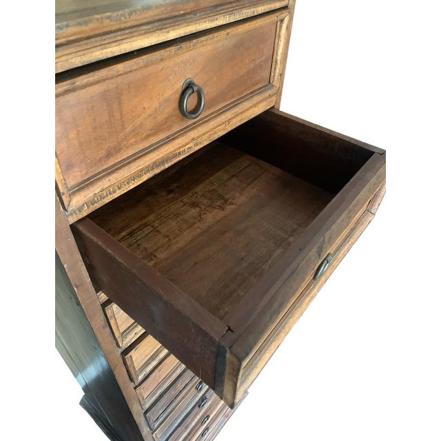 1930s 1930s Spanish Colonial 10 Drawer Wooden Lingerie Chest For Sale - Image 5 of 8