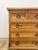 Late 20th Century Mexican Solid Pine Five Drawer Dresser Wrought Iron Pulls Rustic Farmhouse Chest For Sale In Tampa - Image 6 of 13