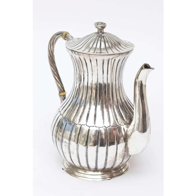 Metal Vintage Hallmarked Sanborn Sterling Silver Mid Century Modern Tea/Coffee Service Set 3 For Sale - Image 7 of 9