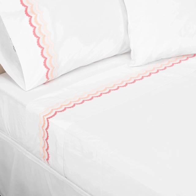 From renowned designer Celerie Kemble and luxury linen maker Hamburg House comes this exclusive Whimsical Scallop...