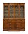 Traditional Saginaw Furniture Flame Mahogany Traditional Duncan Phyfe Style 66" Breakfront Secretary China Cabinet W. Bubble Glass For Sale - Image 3 of 16