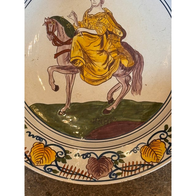 18th Century Pair 18th Century Delft Polychrome Chargers For Sale - Image 5 of 11