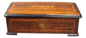Swiss Cylinder "6-Airs" Marquetry Music Box
