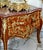 French French Louis XV Bombe Commode – Floral Marquetry, Marble Top & Hand-Applied Gold Leaf Details For Sale - Image 3 of 4