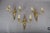 French Brass Wall Sconces with Diamond Backplates, 1960s, Set of 3 For Sale - Image 11 of 18