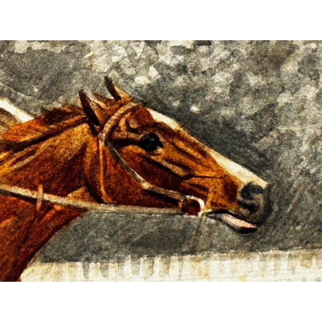 Edwardian Sporting Watercolour by Isaac James Cullin (1859–1942) the 1910 Two Thousand Guineas, Newmarket Neil Gow’s Classic Victory – Signed & Dated For Sale - Image 15 of 18