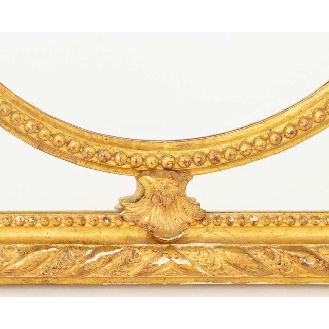 Wood Louis XVI Style Giltwood Framed Cushion Mirror For Sale - Image 7 of 8