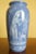 Late 19th Century Pair of Antique Limoges Pâte-Sur-Pâte Blue Porcelain Vases For Sale - Image 5 of 13