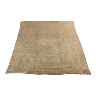 Antique Turkish Oushak Rug, Circa 1900 For Sale