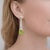 Not Yet Made - Made To Order Art Deco Style Peridot and Colorless Topaz Drop Earrings Silver, Gold, A Pair For Sale - Image 5 of 5