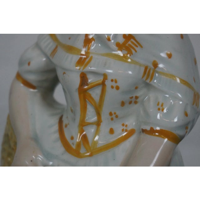 Antique 19th Century English Staffordshire Flatback Fishwife Fishmonger Figurine For Sale - Image 11 of 13