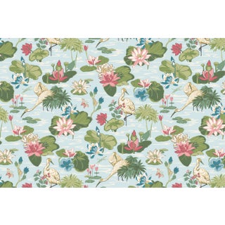 Meadow Club Sky Blue Fabric by the Yard For Sale