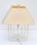 Sculptural Mid-Century Modern Lucite and Chrome Table Lamp With Original Shade For Sale In Miami - Image 6 of 11