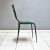 Mid-Century Modern Vintage Chair in Black Iron Structure with Backrest and Forest Green Velvet Seat, 1960s For Sale - Image 3 of 9