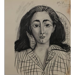 Pablo Picasso, Portrait of Jacqueline, Lithograph For Sale