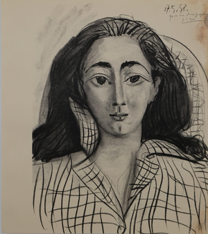 Pablo Picasso, Portrait of Jacqueline, Lithograph