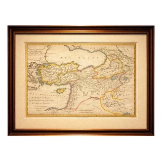 Antique Map of Turkey in Asia, Middle East and Persia, Bonne, 1780s For Sale