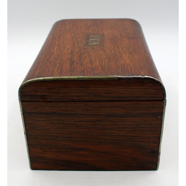 Mid-19th Century English Victorian Tea Caddy Box For Sale - Image 4 of 7