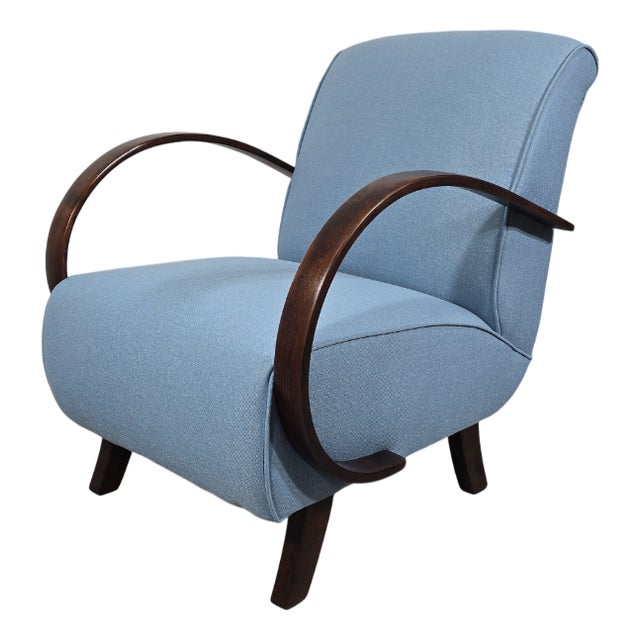Art Deco Lounge Chair by Jindrich Halabala, 1940s For Sale