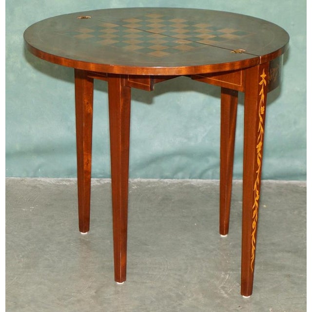 Antique English Demi Lune Chess Table, 1870 For Sale - Image 18 of 18