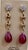 45 Carat Ruby Drop and Diamond Hanging/Chandelier Earrings 14 Karat Yellow Gold For Sale - Image 9 of 18