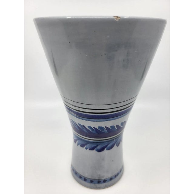 Mid-Century Modern Vintage Cornet Vase in Ceramic by Roger Capron, 1950 For Sale - Image 3 of 10