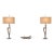 Organic Modern Regina Andrew Tall Amber Silver Toned Driftwood Style Table Lamps For Sale