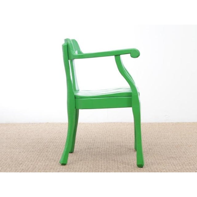 Vintage Green Side Chair For Sale - Image 3 of 17