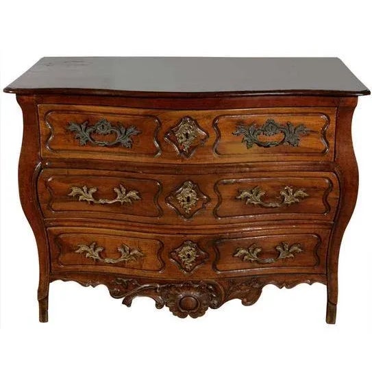 French 18th C. French Walnut Commode For Sale - Image 3 of 3