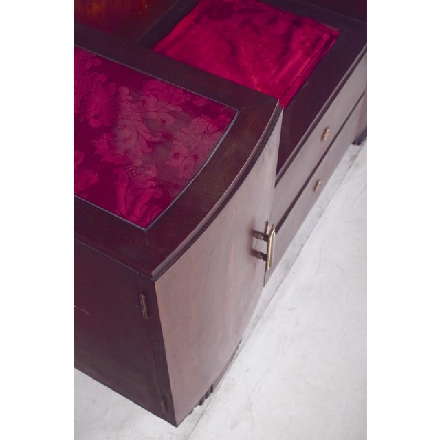 1920s Vintage Art Deco Walnut Dressing Table, 1920s For Sale - Image 5 of 11