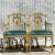 Vintage Regency Hand Painted Tromp L’oiel Swag Arm Chairs - a Pair For Sale In West Palm - Image 6 of 7