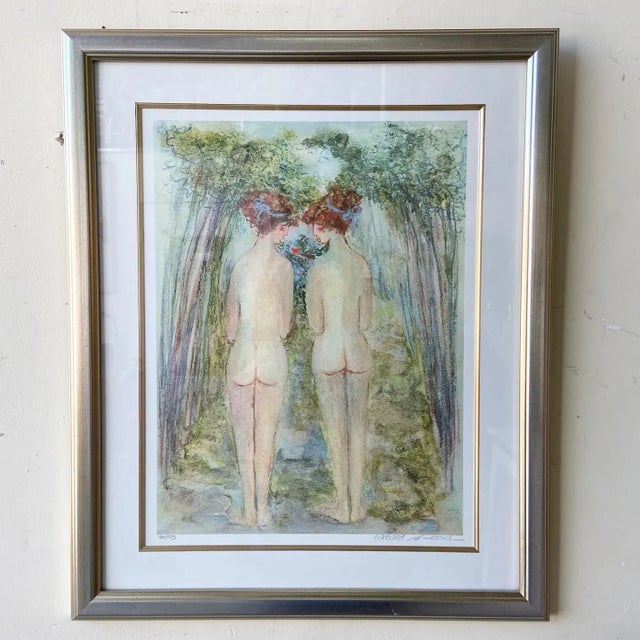 Wood Two Nude Women Signed Print by Barbara Wood For Sale - Image 7 of 7