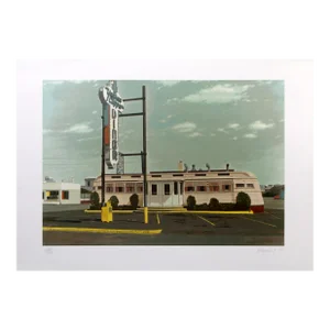 Yankee Clipper, John Baeder Serigraph on Somerset Paper, Signed and Numbered in Pencil