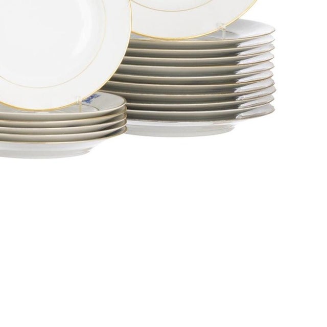 Porcelain Service Set from Vista Alegre, Set of 25 For Sale - Image 5 of 6