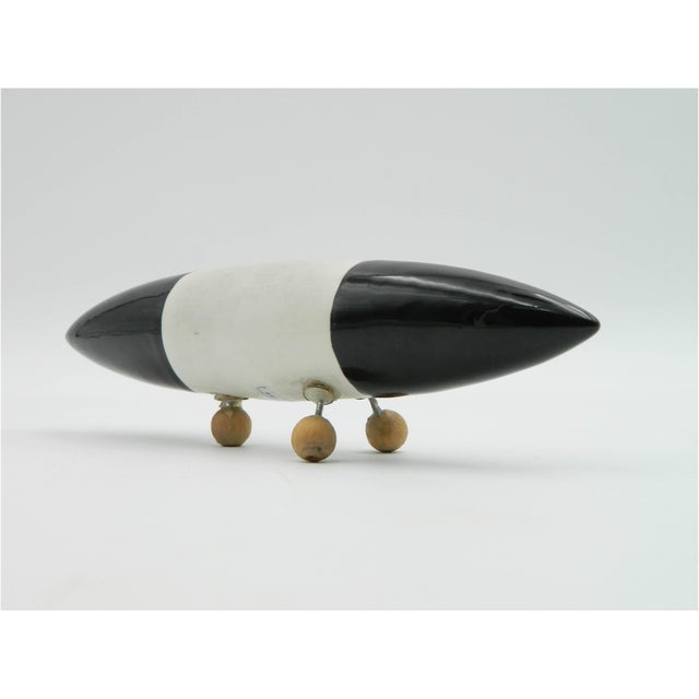 Black Black and White Dolphin Porcelain Object by Margarethe Haberl, 1985 For Sale - Image 8 of 11