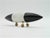 Black Black and White Dolphin Porcelain Object by Margarethe Haberl, 1985 For Sale - Image 8 of 11