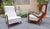 1990s Armchairs Wooden Ears Model in White Boucle by Gio Ponti for Manifattura Artigianale Italiana, 1990s, Set of 2 For Sale - Image 5 of 14