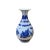 Chinese Oriental Blue White Porcelain Graphic Scenery Vase For Sale - Image 4 of 6