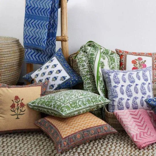 Dragonfly Reversible Mustard Yellow Pillow Case, 18" x 18" For Sale - Image 4 of 6