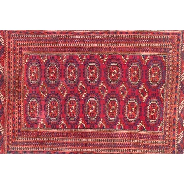 Persian 1960s Vintage Persian Torkaman Rug For Sale - Image 3 of 7